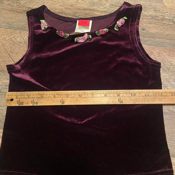 Y2k purple velvet tank top - Picture 3 of 8